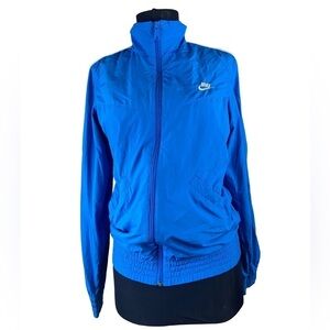 Y2K Nike Royal Blue Zip Up Windbreaker S